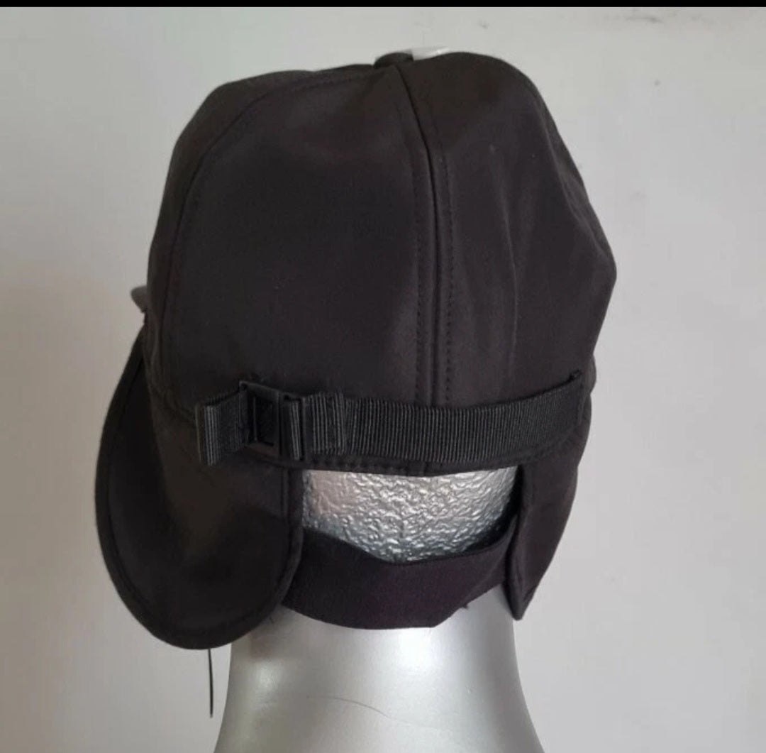 WESC - Hat Cap Black & Olive with ear flap cold weather tapper hat NWT OSFM Adjustable