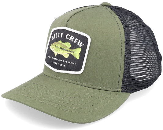 Salty Crew Bigmouth Army//Black Trucker