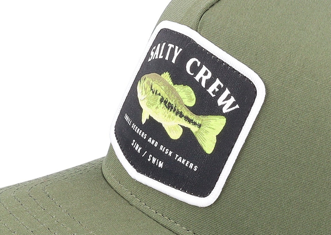 Salty Crew Bigmouth Army//Black Trucker