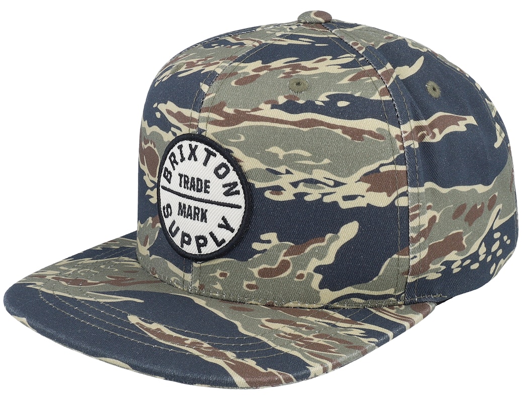 Brixton Oath III Snapback/Cap -Tiger Camo
