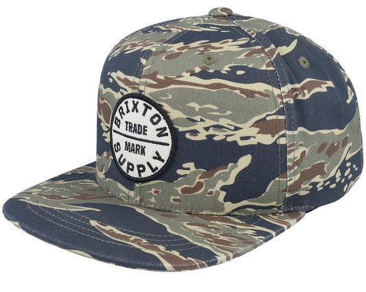 Brixton Oath III Snapback/Cap -Tiger Camo