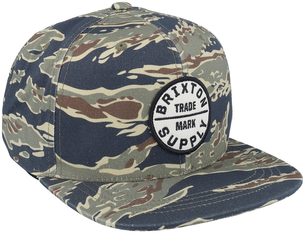 Brixton Oath III Snapback/Cap -Tiger Camo