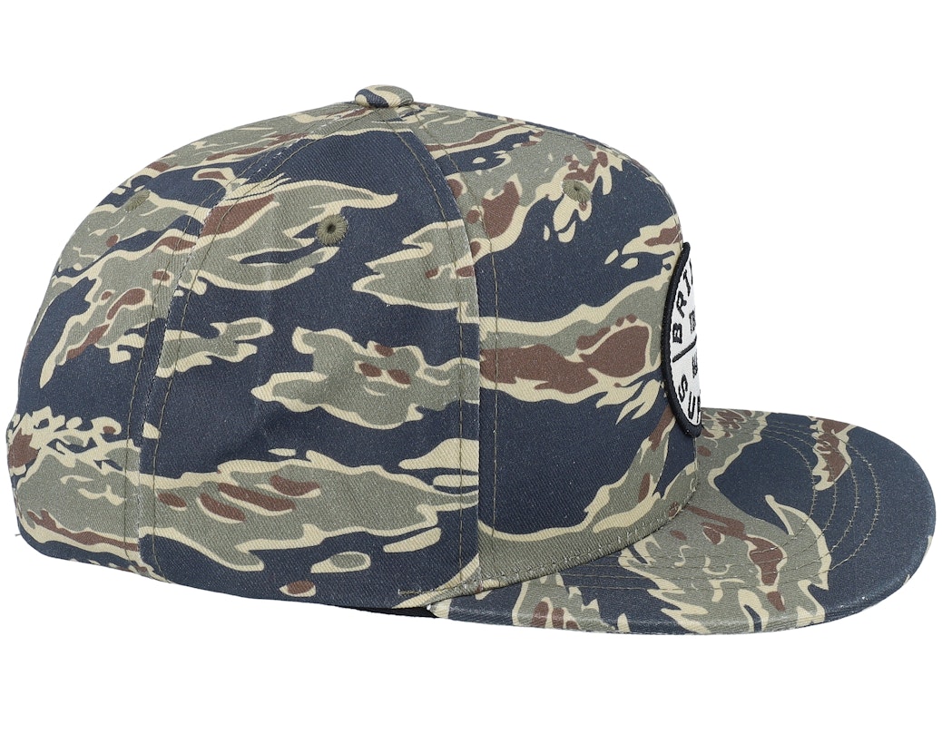 Brixton Oath III Snapback/Cap -Tiger Camo