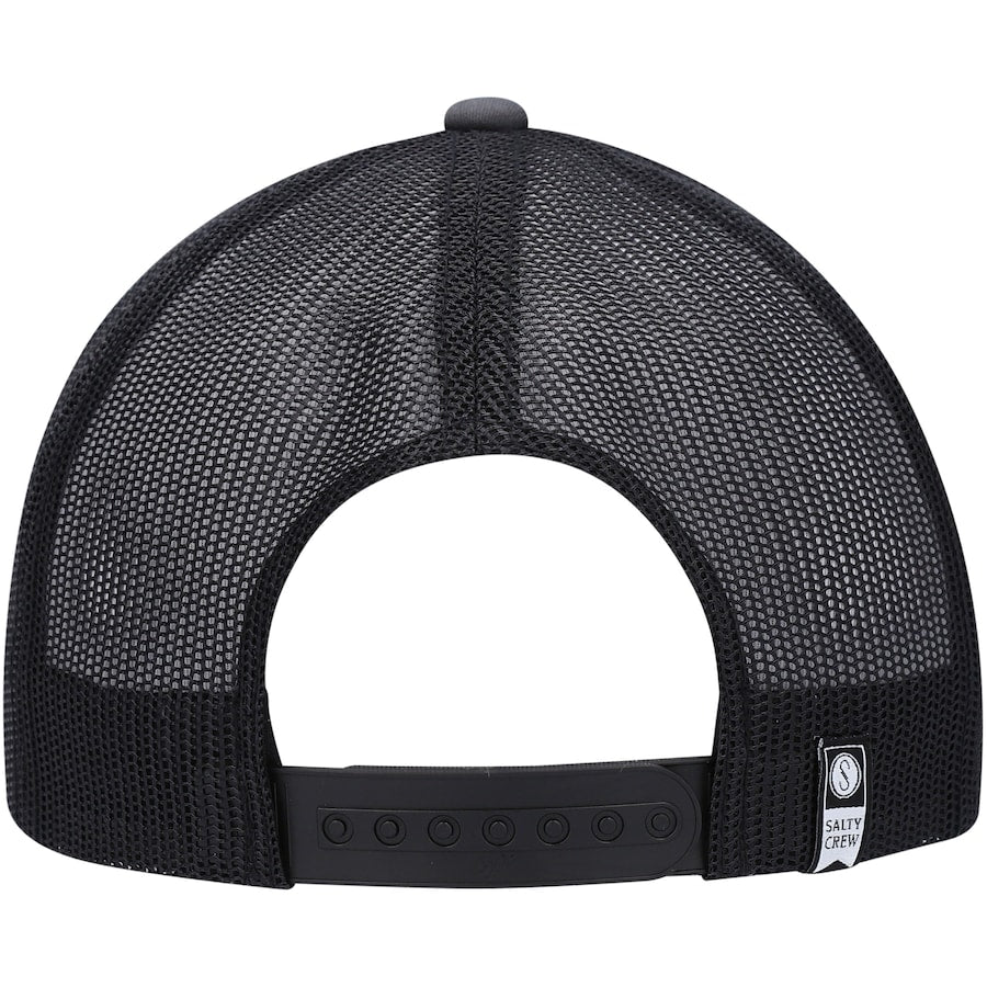 Salty Crew Bruce Retro Trucker Snapback Hat - Charcoal/Black