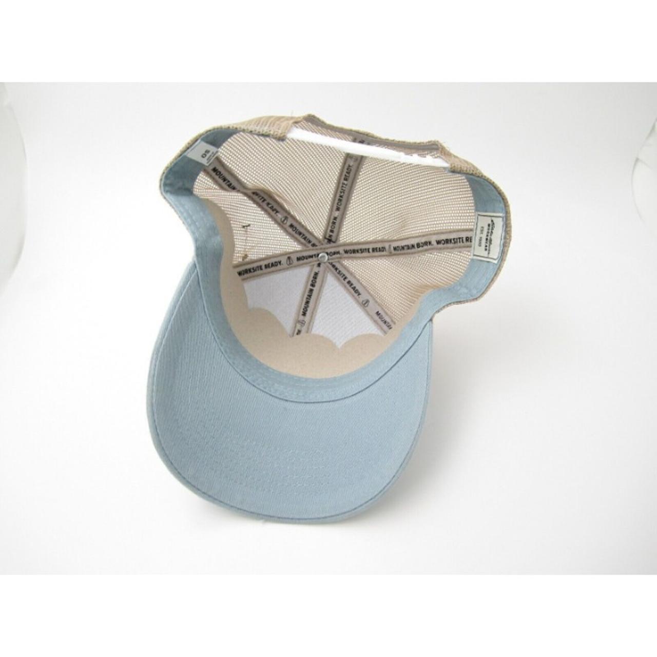 Eddie Bauer- Trucker Hat Blue Gray Workwear Mountain Hiking Outdoor Gorpcore