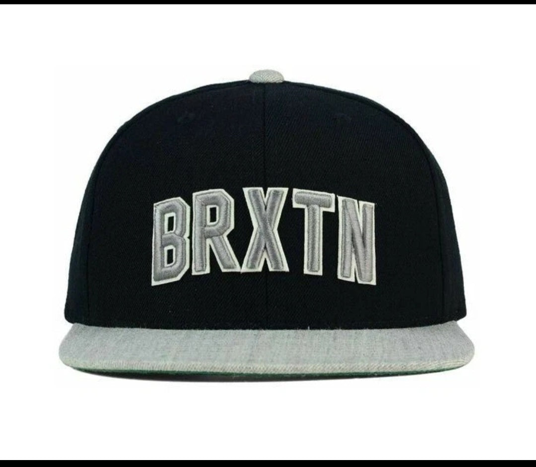Brixton HAMILTON SNAPBACK Black Light Heather Grey Embroider Logo Men's Hat