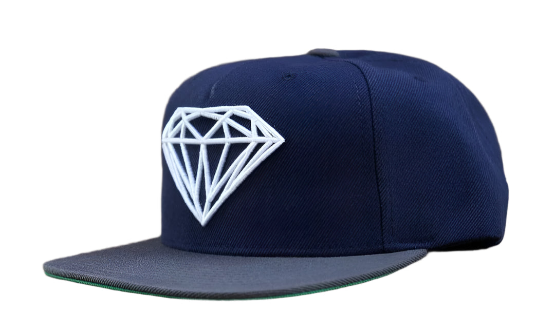 Diamond Supply Co. Brilliant Navy Blue/Gray Men's Sport Snapback Hat