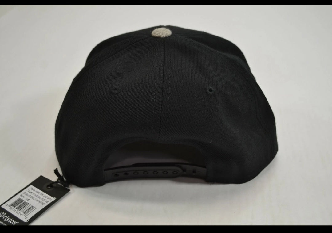 Brixton HAMILTON SNAPBACK Black Light Heather Grey Embroider Logo Men's Hat