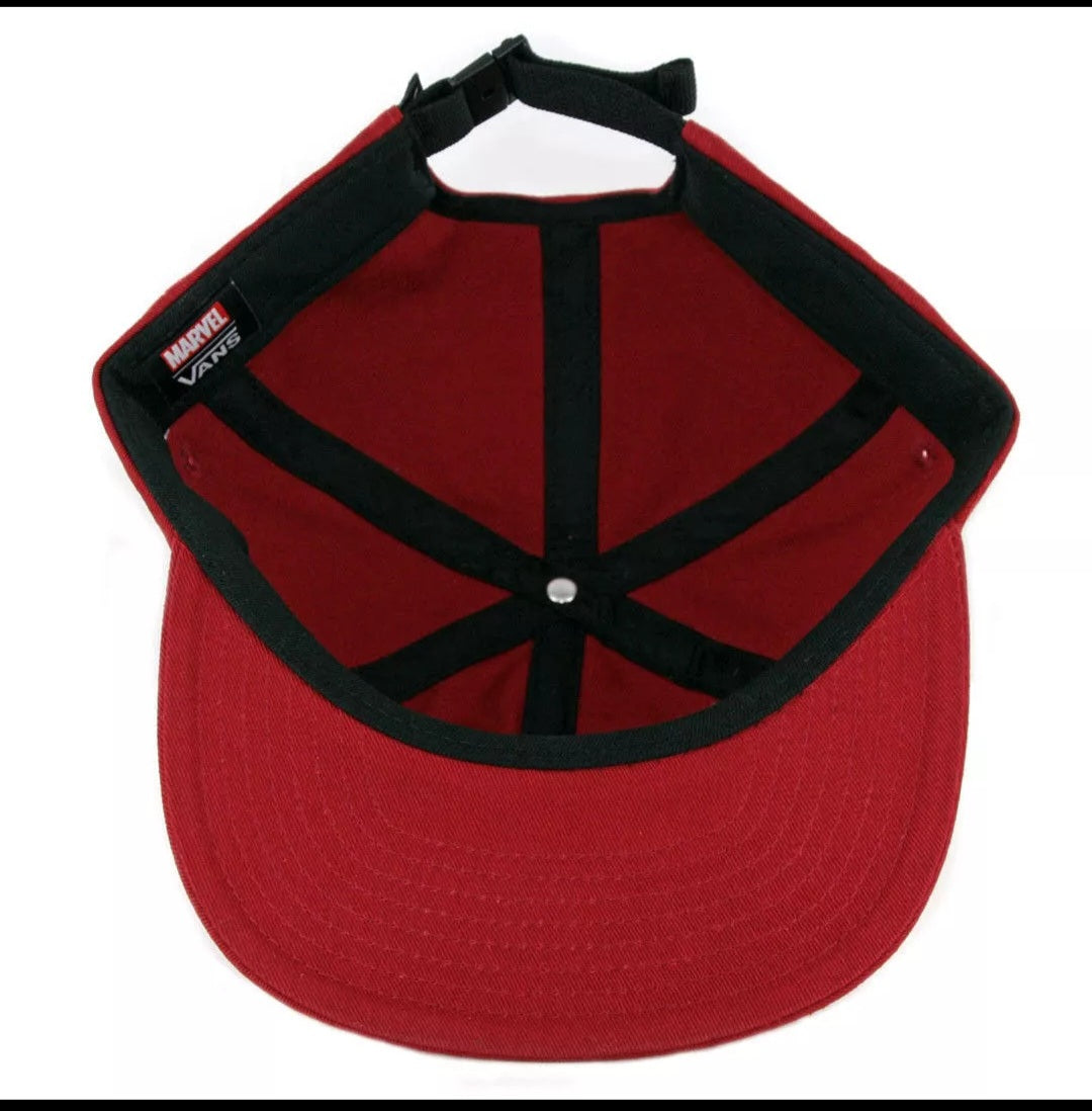 Vans X Marvel Jockey Iron Man Hat Cap - Chili Pepper