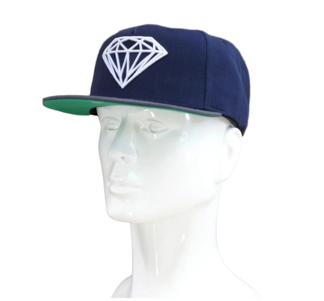 Diamond Supply Co. Brilliant Navy Blue/Gray Men's Sport Snapback Hat