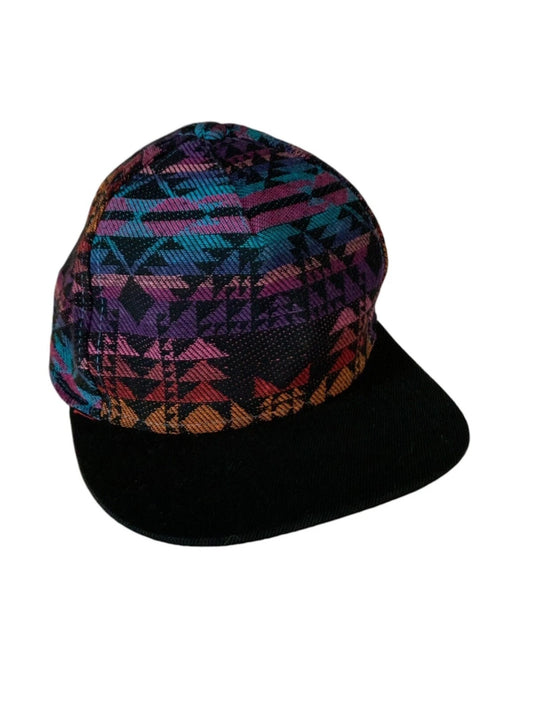NEFF - Aztec Print Purple & Aqua with Black Brim - Snapback Skate Hat 100% Cotton