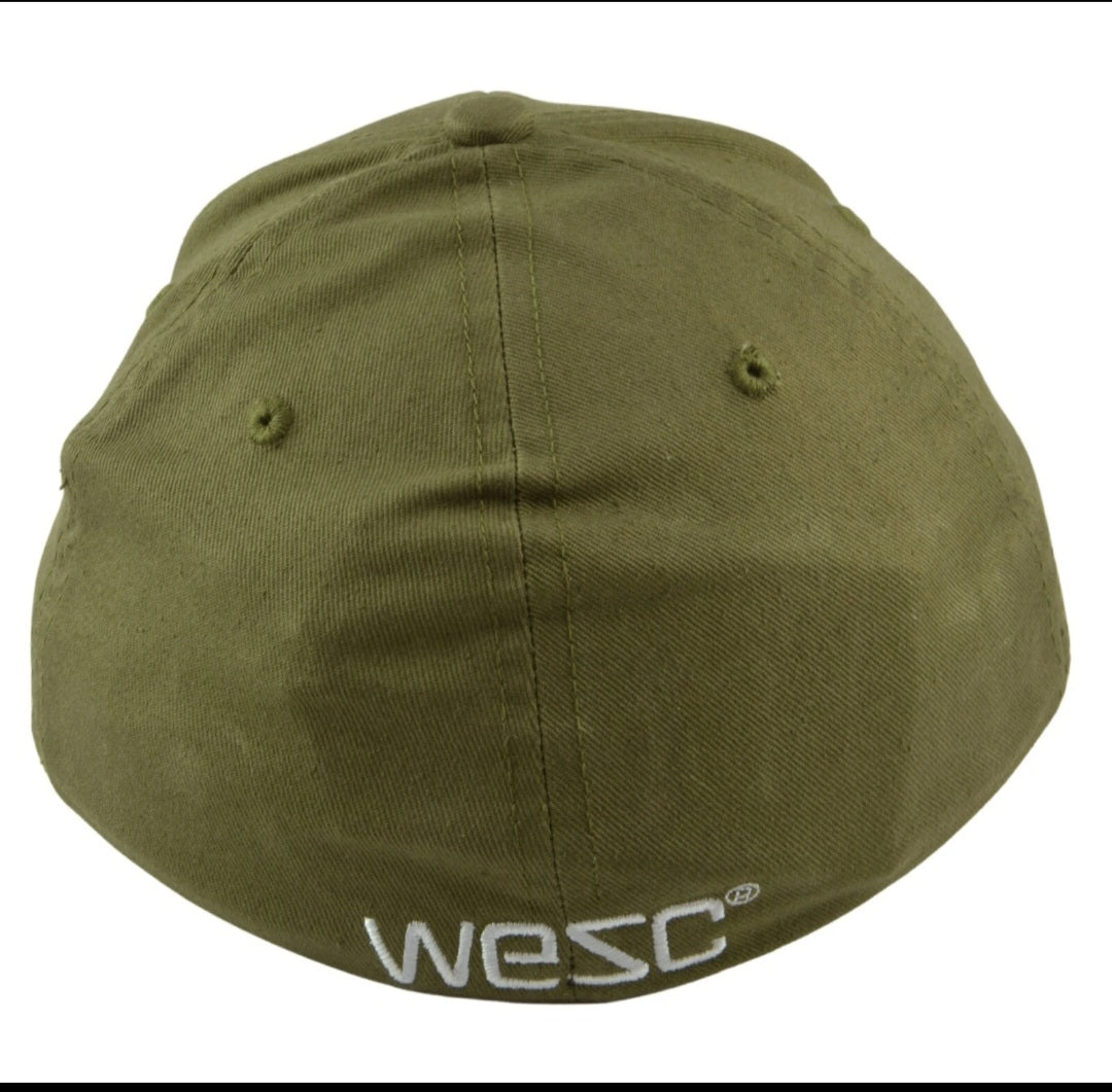 WESC- ICON Superlative Conspiracy Olive Green OSFM - Flex Fit Skater Hat
