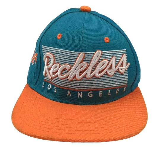 Young & Reckless - Vintage Los Angeles - Hat Aqua & Orange Snapback Cap