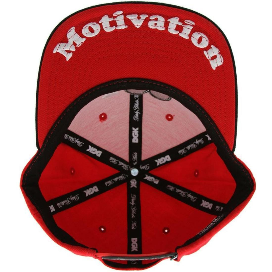 DGK-Motivation Snapback Cap - Red/Black