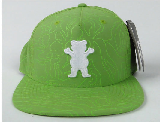Grizzly Griptape Grizzly Topography OG Bear Cap - Green