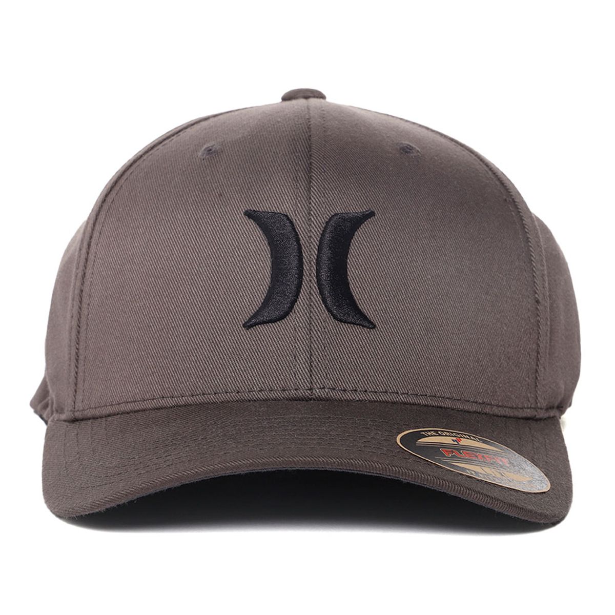 Hurley Men's Gray/Charcoal Embroidered Cap FlexFit