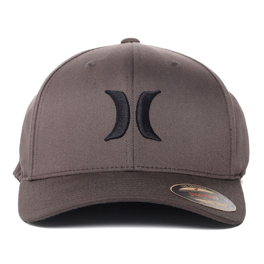 Hurley Men's Gray/Charcoal Embroidered Cap FlexFit