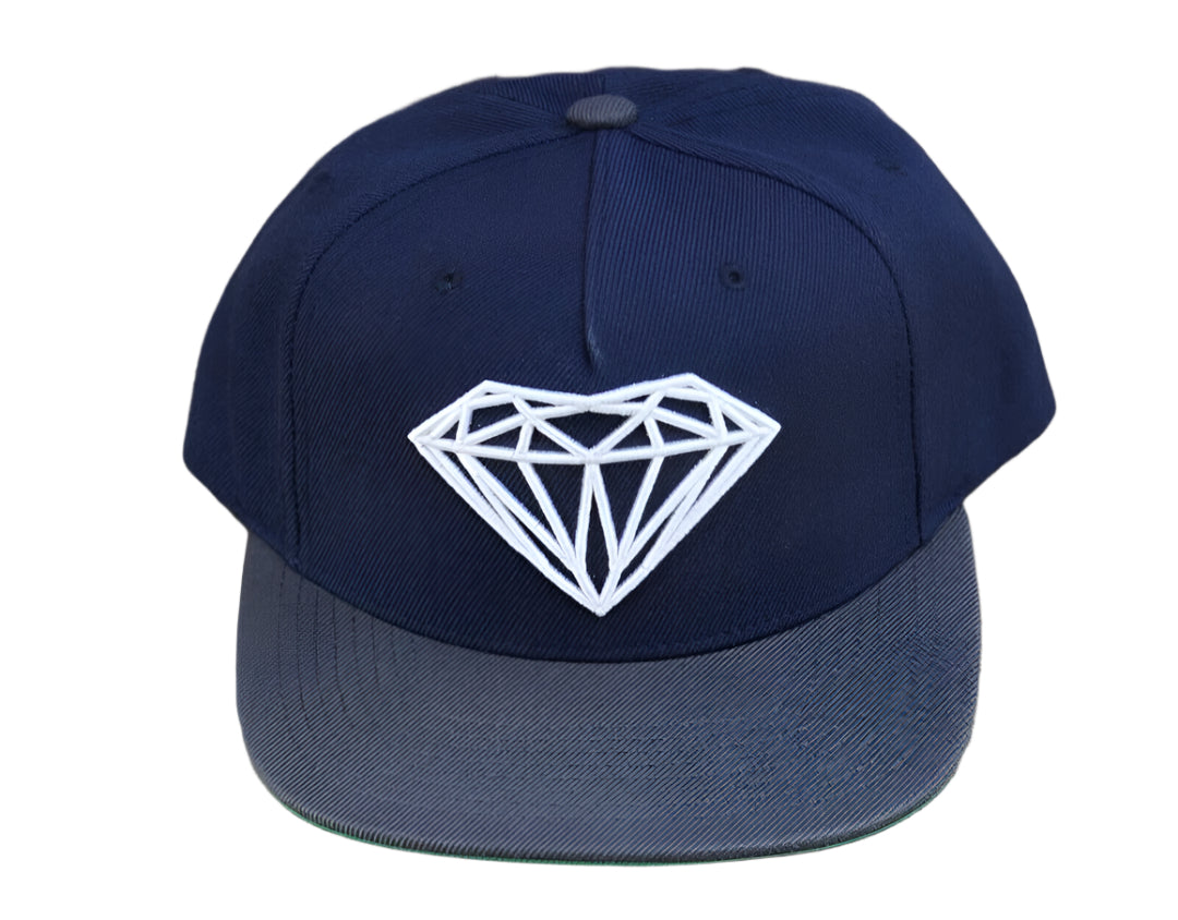 Diamond Supply Co. Brilliant Navy Blue/Gray Men's Sport Snapback Hat