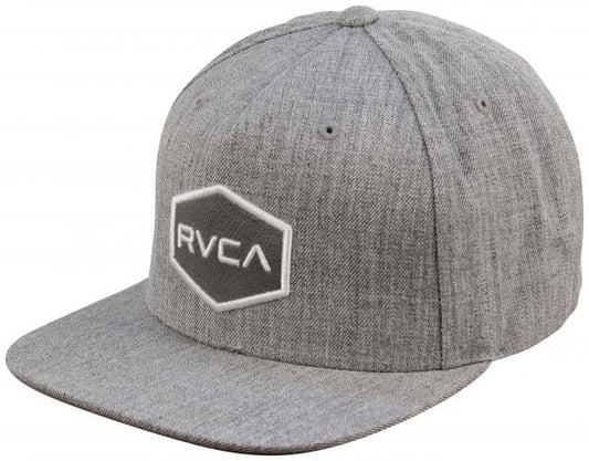 RVCA Commonwealth Snapback Hat - Grey Heather