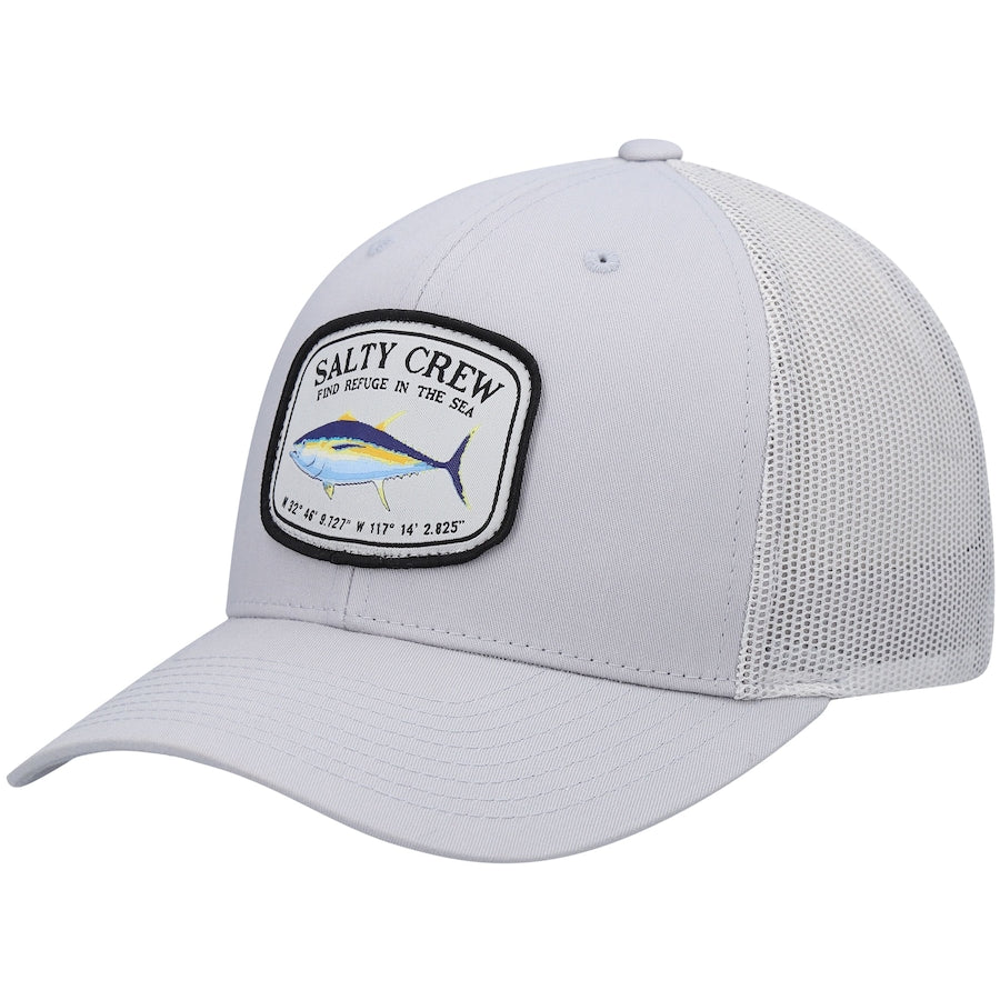 Salty Crew Pacific Retro Trucker Snapback Hat - Gray
