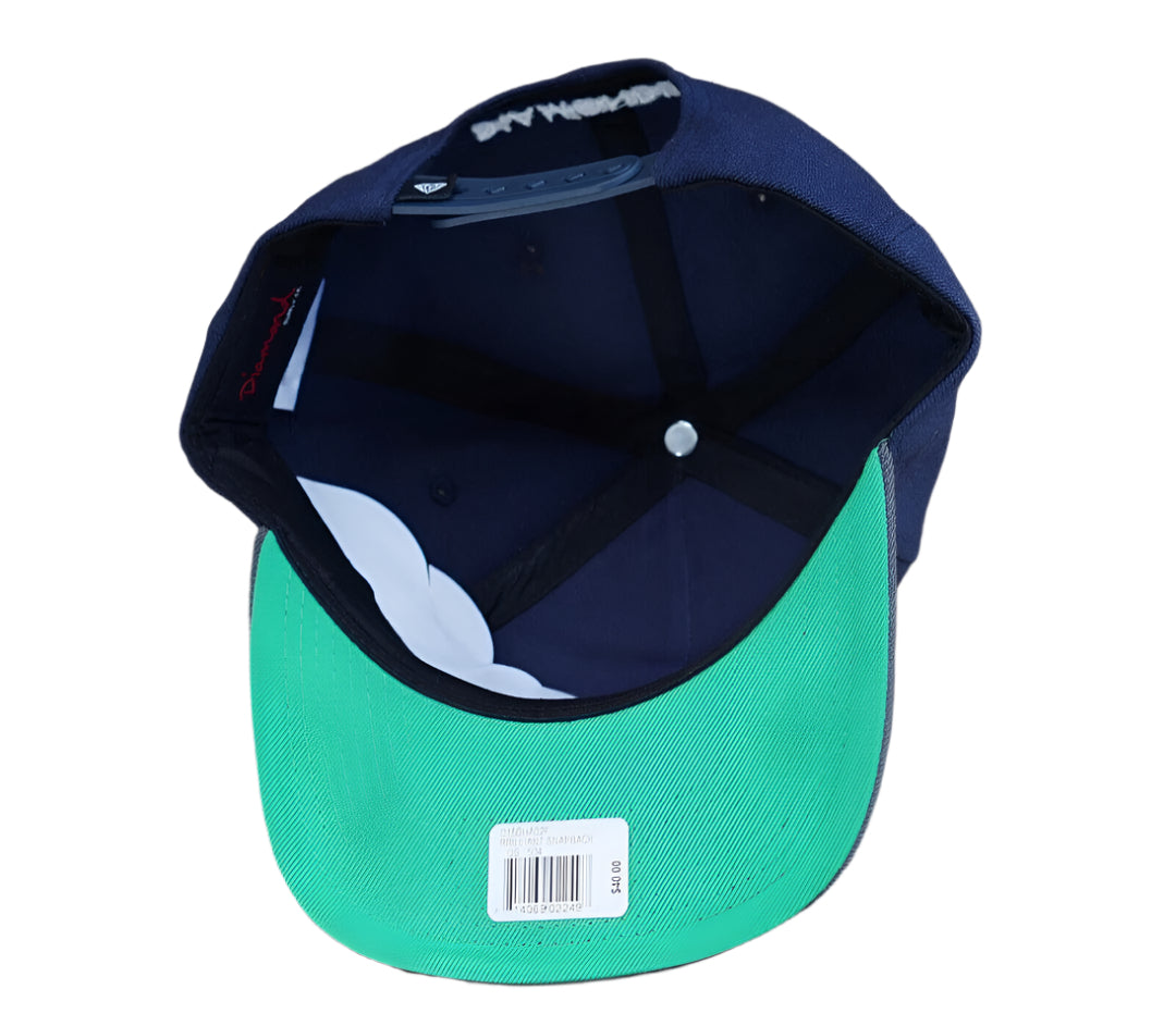 Diamond Supply Co. Brilliant Navy Blue/Gray Men's Sport Snapback Hat
