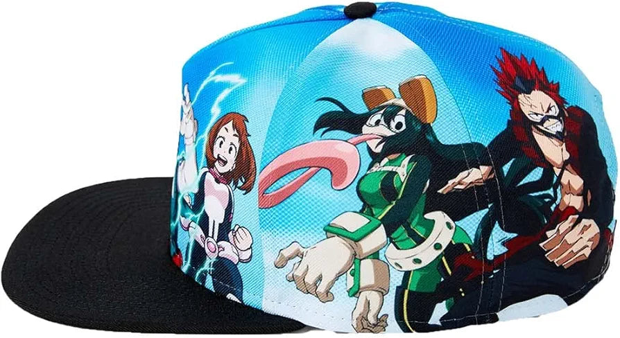 My Hero Academia-Bioworld- Characters Casquette snapback Bleu, Multicolore.