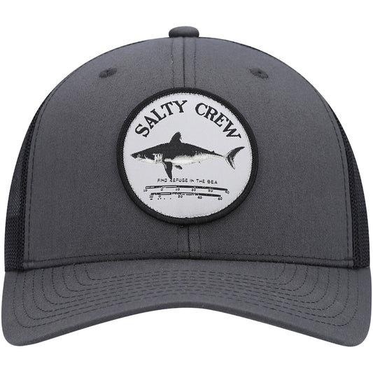 Salty Crew Bruce Retro Trucker Snapback Hat - Charcoal/Black