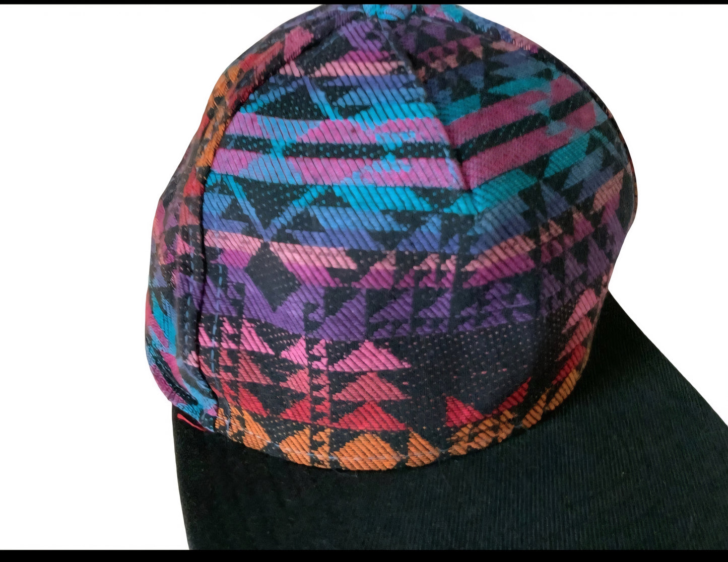 NEFF - Aztec Print Purple & Aqua with Black Brim - Snapback Skate Hat 100% Cotton