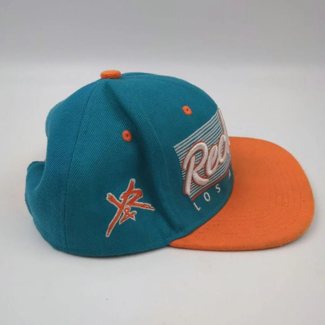 Young & Reckless - Vintage Los Angeles - Hat Aqua & Orange Snapback Cap
