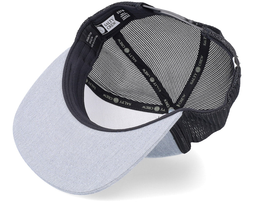 Salty Crew 
Alpha Twill Heather Grey/Black Trucker - Salty Crew