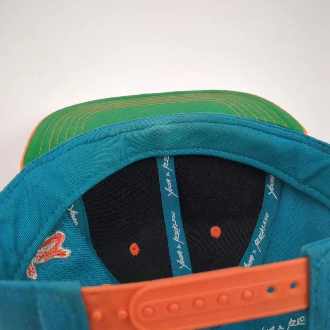 Young & Reckless - Vintage Los Angeles - Hat Aqua & Orange Snapback Cap