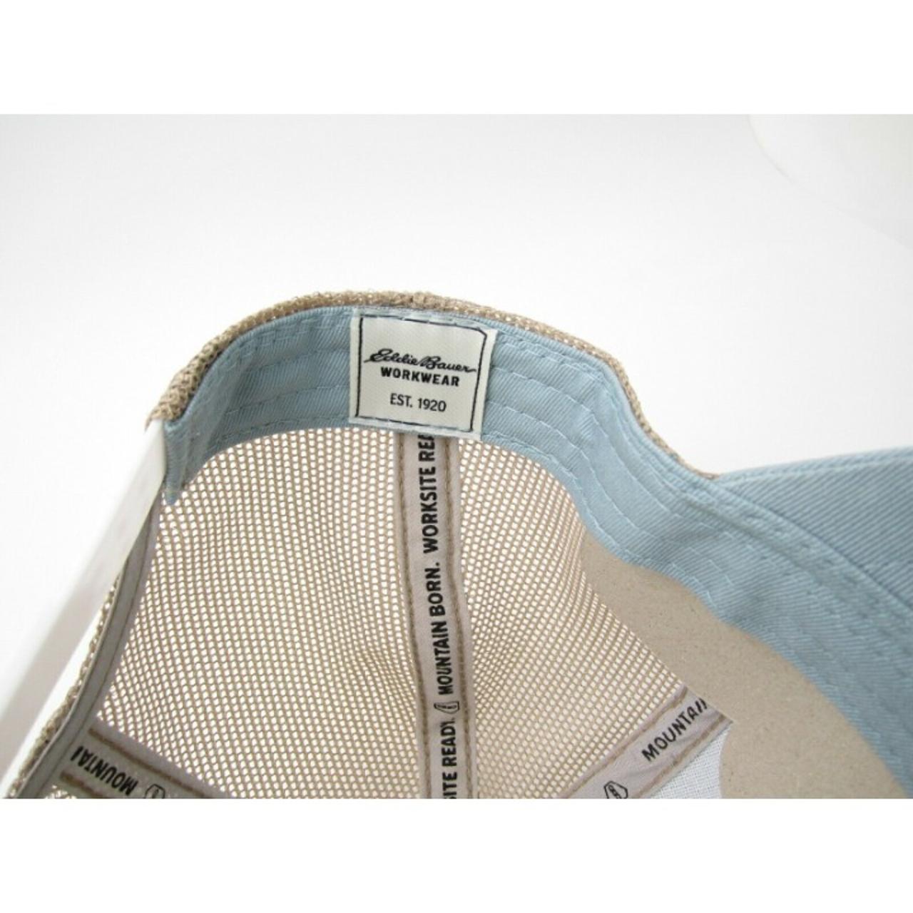 Eddie Bauer- Trucker Hat Blue Gray Workwear Mountain Hiking Outdoor Gorpcore