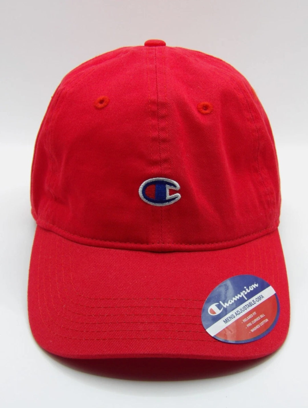 Champion - Small Logo Red Baseball Hat