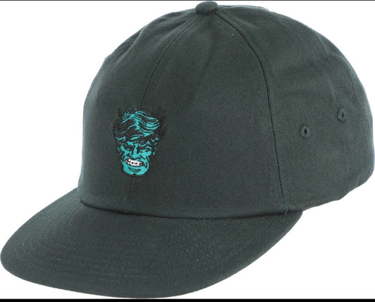 Vans X Marvel Hulk Jockey Strapback Cap Hat Skating Summer Cómics Darkest Spruce