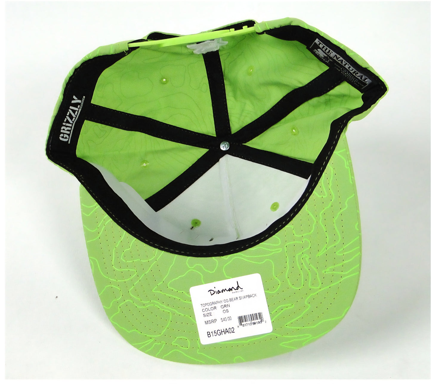 Grizzly Griptape Grizzly Topography OG Bear Cap - Green