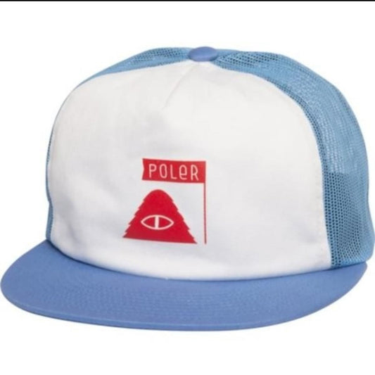 Poler - Summit Trucker Hat Cap Bruin Blue, blue