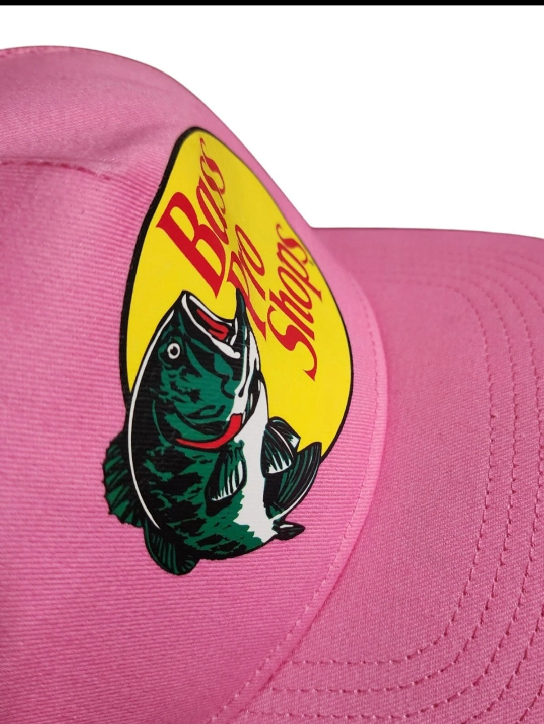 Bass Pro Shops Mesh Trucker Snapback Hat Cap Hunt Fish Men Women Pink