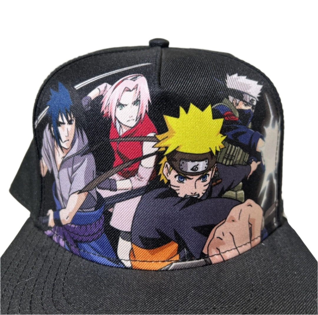Naruto Shippuden-Snap Back Flat Cap Shonen Jump Edition