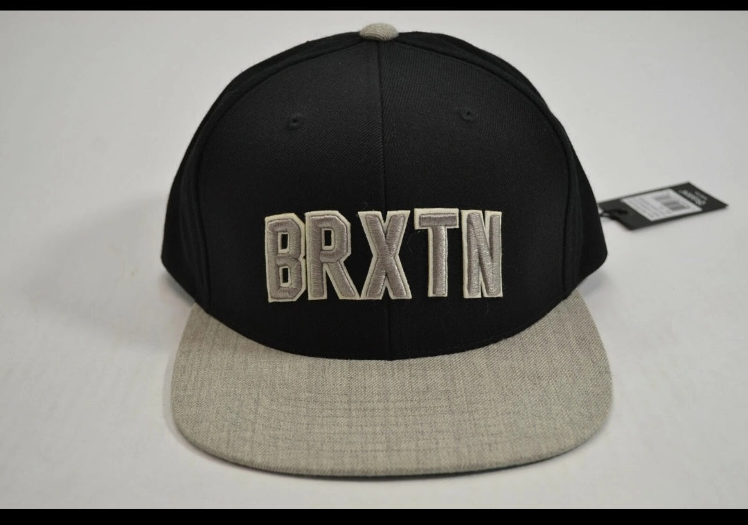 Brixton HAMILTON SNAPBACK Black Light Heather Grey Embroider Logo Men's Hat