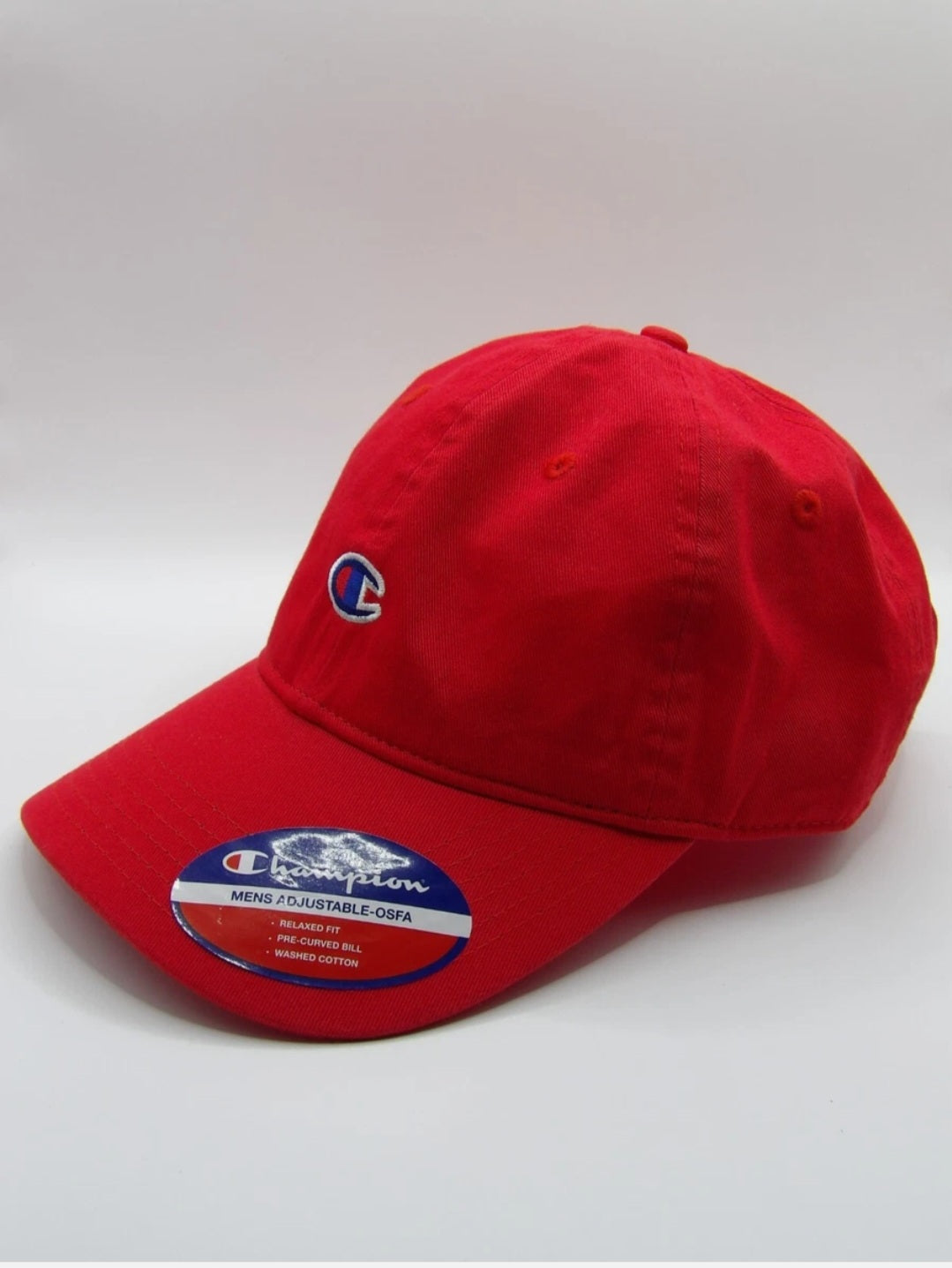 Champion - Small Logo Red Baseball Hat