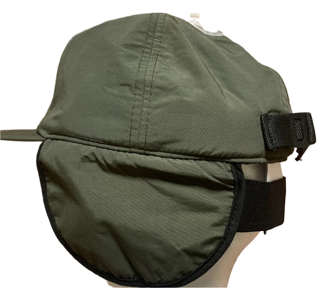 WESC - Hat Cap Black & Olive with ear flap cold weather tapper hat NWT OSFM Adjustable