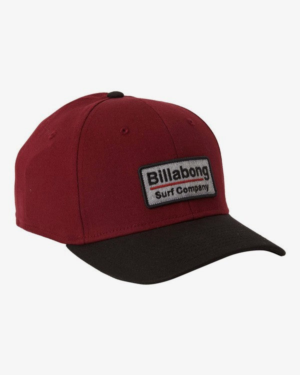 Billabong - Maroon Walled Stretch - Men's Stretch Cap