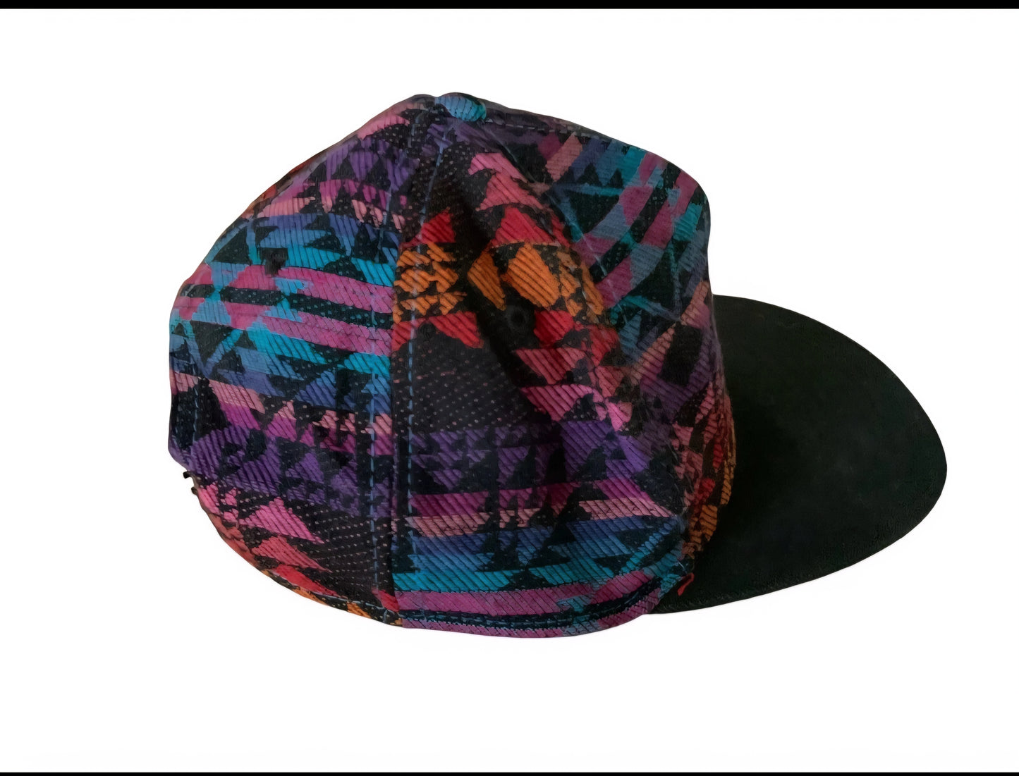 NEFF - Aztec Print Purple & Aqua with Black Brim - Snapback Skate Hat 100% Cotton