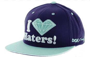 DGK X Diamond Supply Co.- I Love Haters- Motivation Snapback Edition